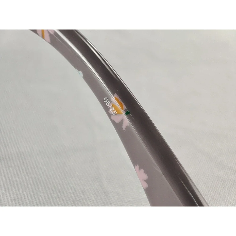 Draper James DJ7043 037 Smoke Gradient Sunglasses Floral Temples 55-19-145 NWT